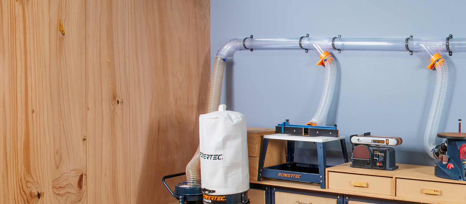 dust collector system setup