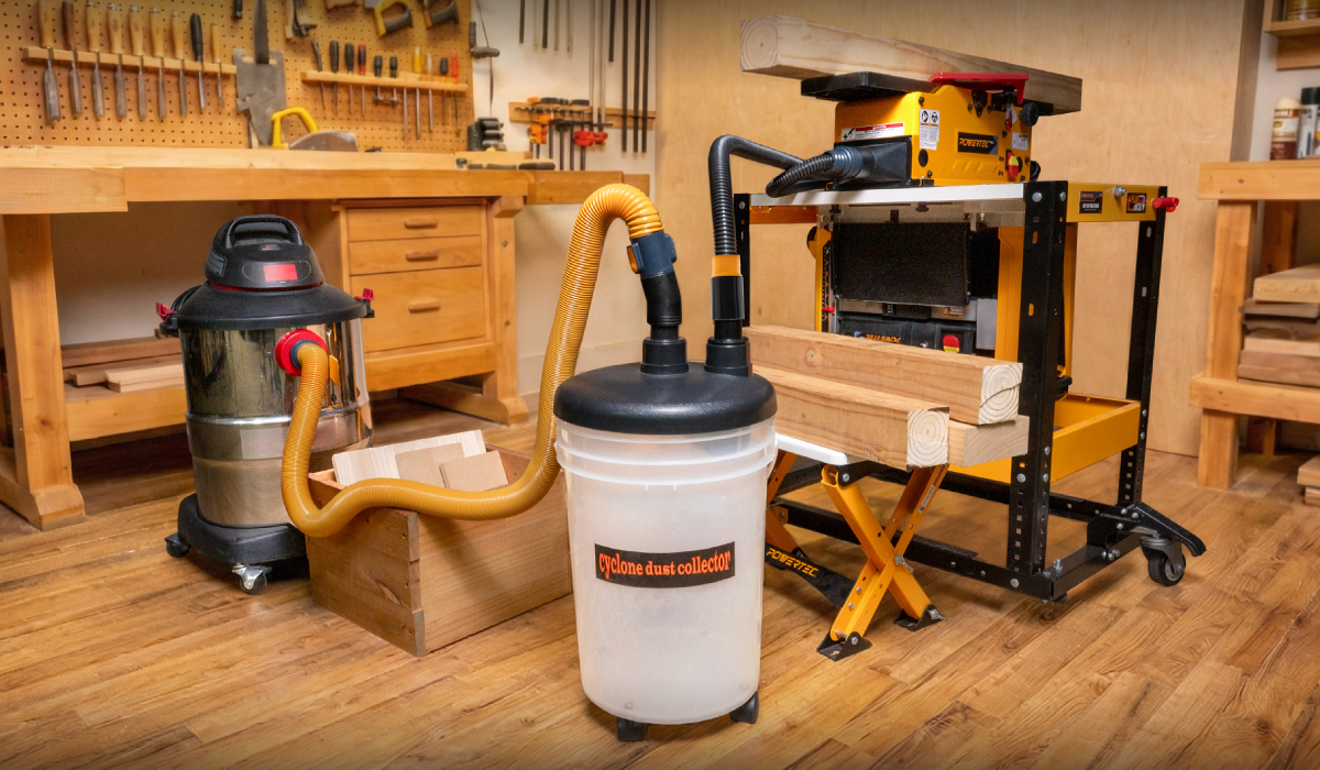 shop vac dust collection setup