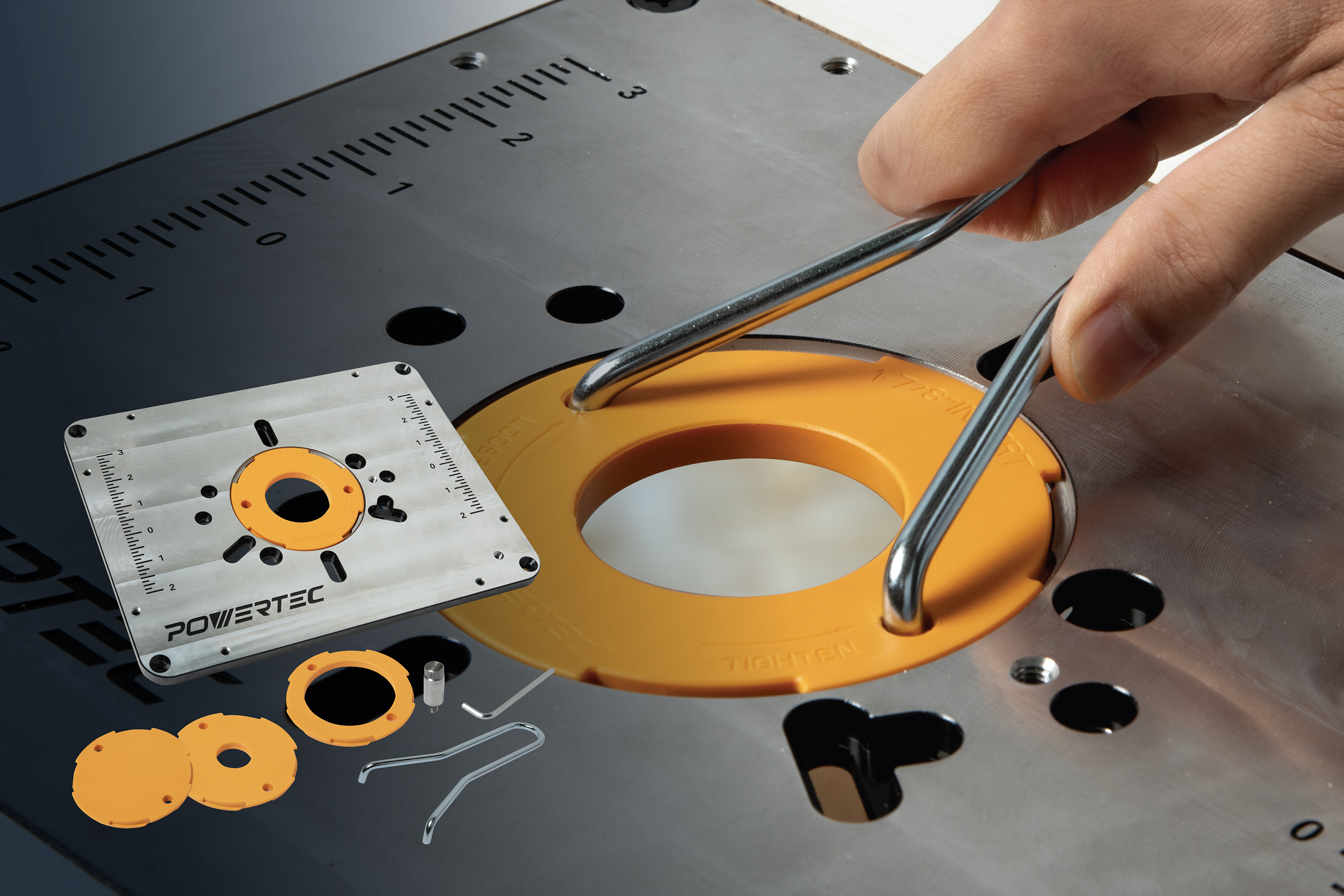 POWERTEC Router Table Insert Plate